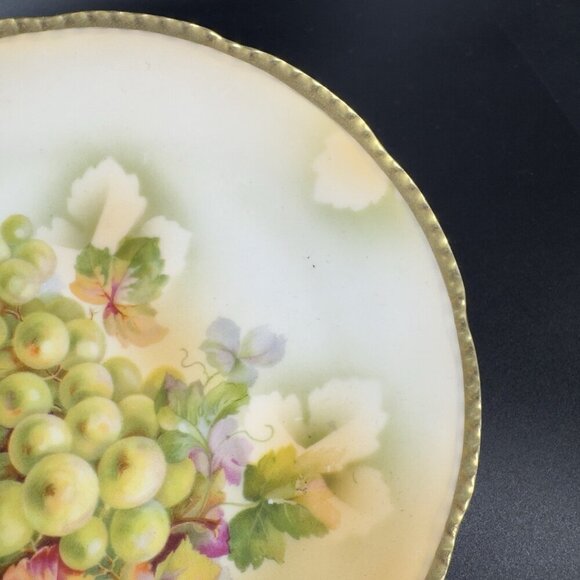 Royal Rudolstadt Prussia Porcelain Hand Painted Dish Plate Antique 6inch Set 2 - Picture 7 of 12